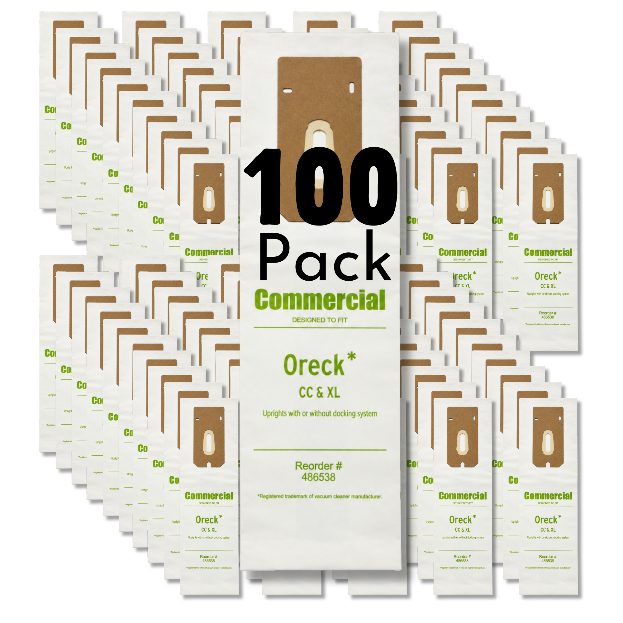 The Better Bundle 100-Pack Micro-Filtration Vacuum Cleaner Bags for Oreck XL/CC, Oreck Elevate Upright Vacuum Collection - VacBagsUSA